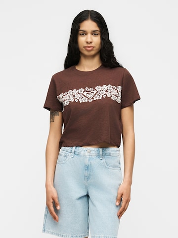ROXY Tričko 'ENDLESS WEEKEND' – hnědá: přední strana