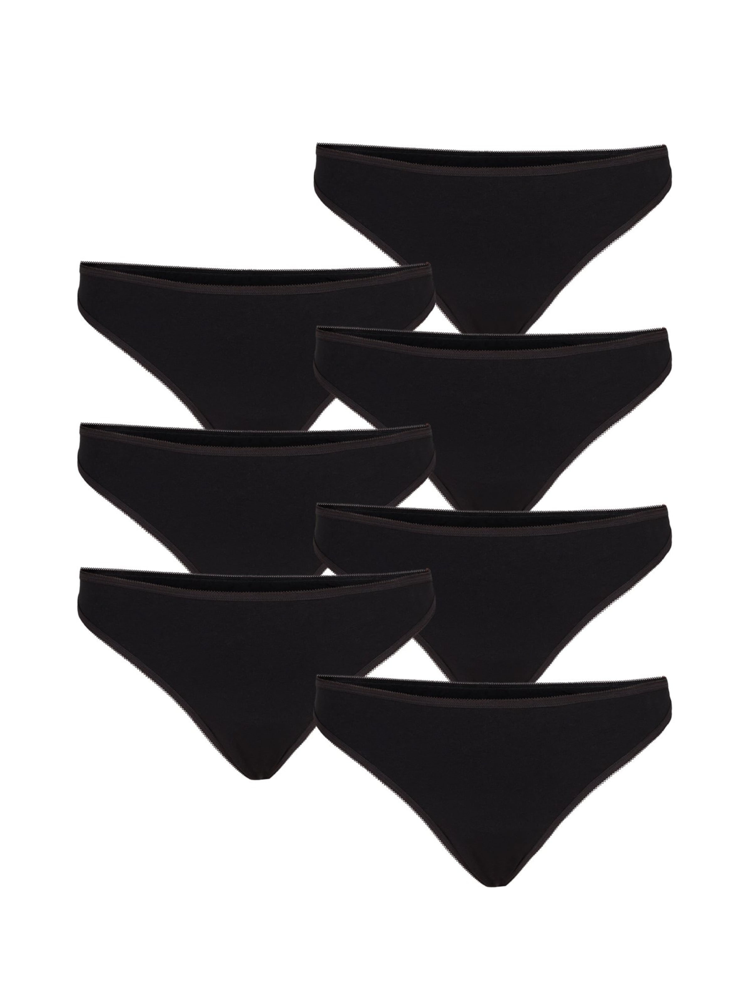 Devoted by Zizzi Стринг 'LWeek' в черно: отпред