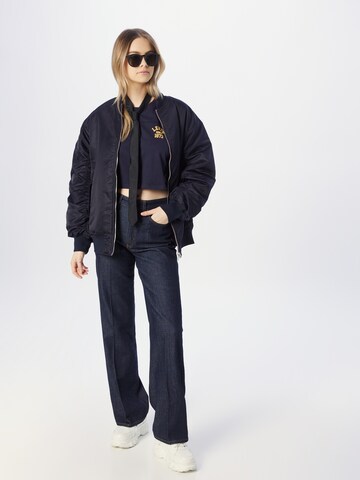 LEVI'S ® Shirts 'GR Crop Football Tee' i blå