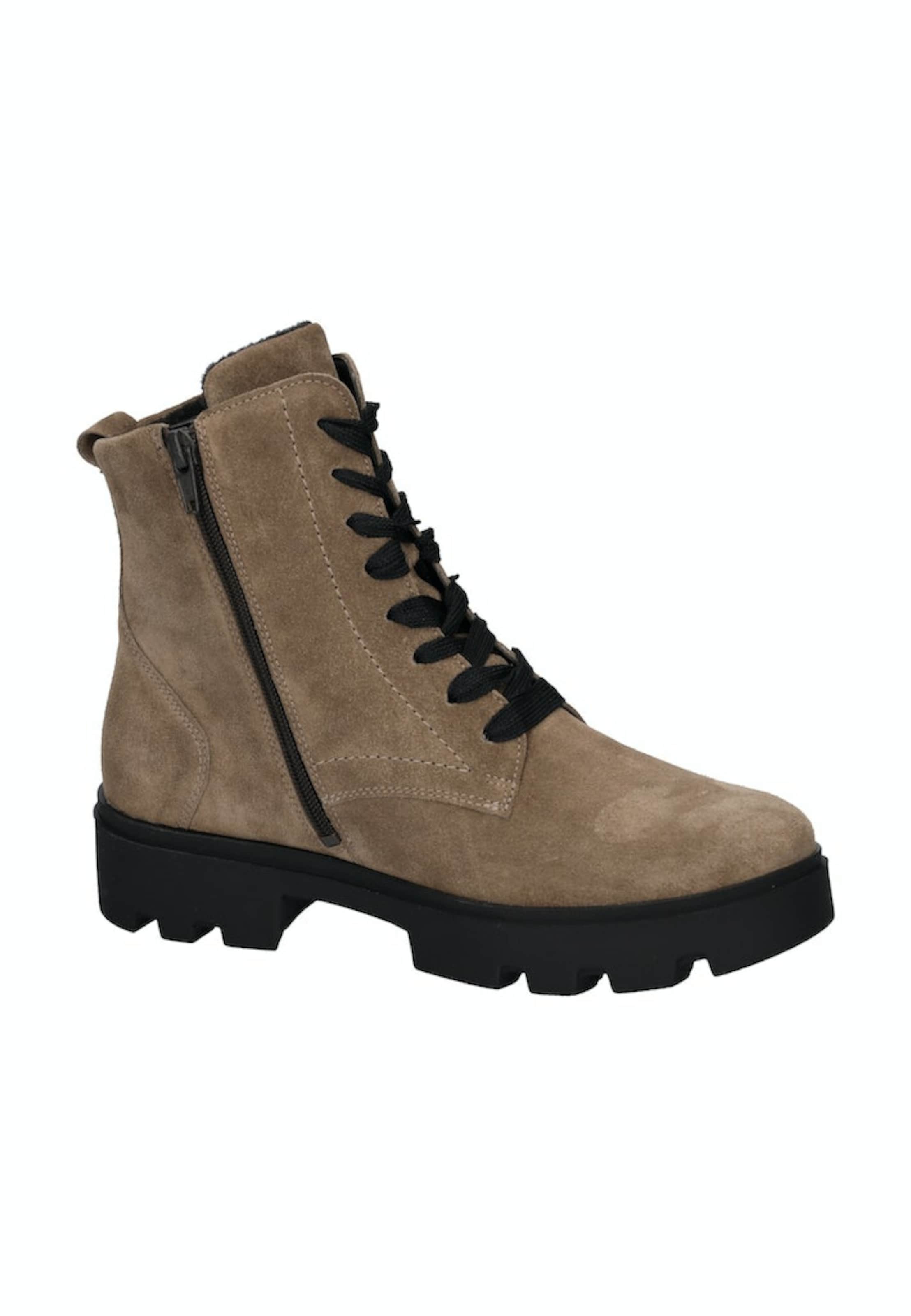 WALDLÄUFER Schnürstiefelette in Beige