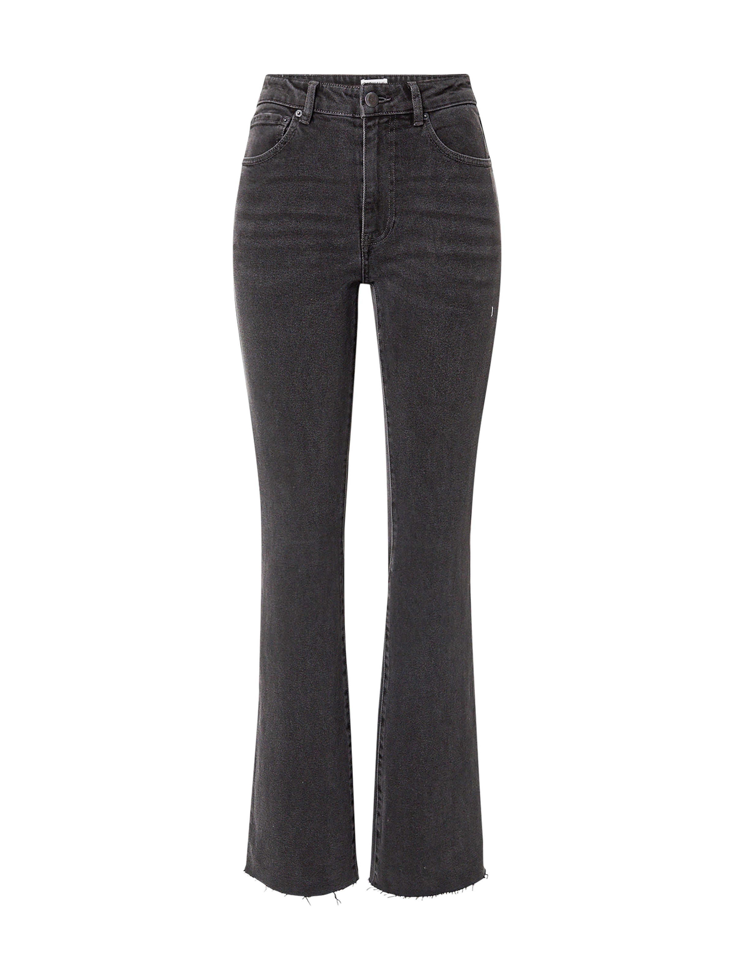 CATWALK JUNKIE Flared Jeans in Black: front