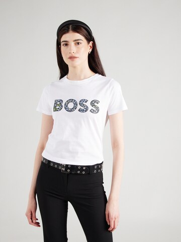 BOSS Shirt in Wit: voorkant