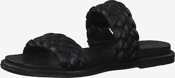TAMARIS - Sapato aberto em preto: frente