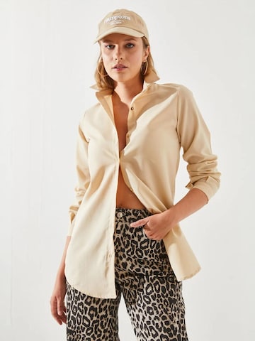 Camicia da donna di Bianco Lucci in beige