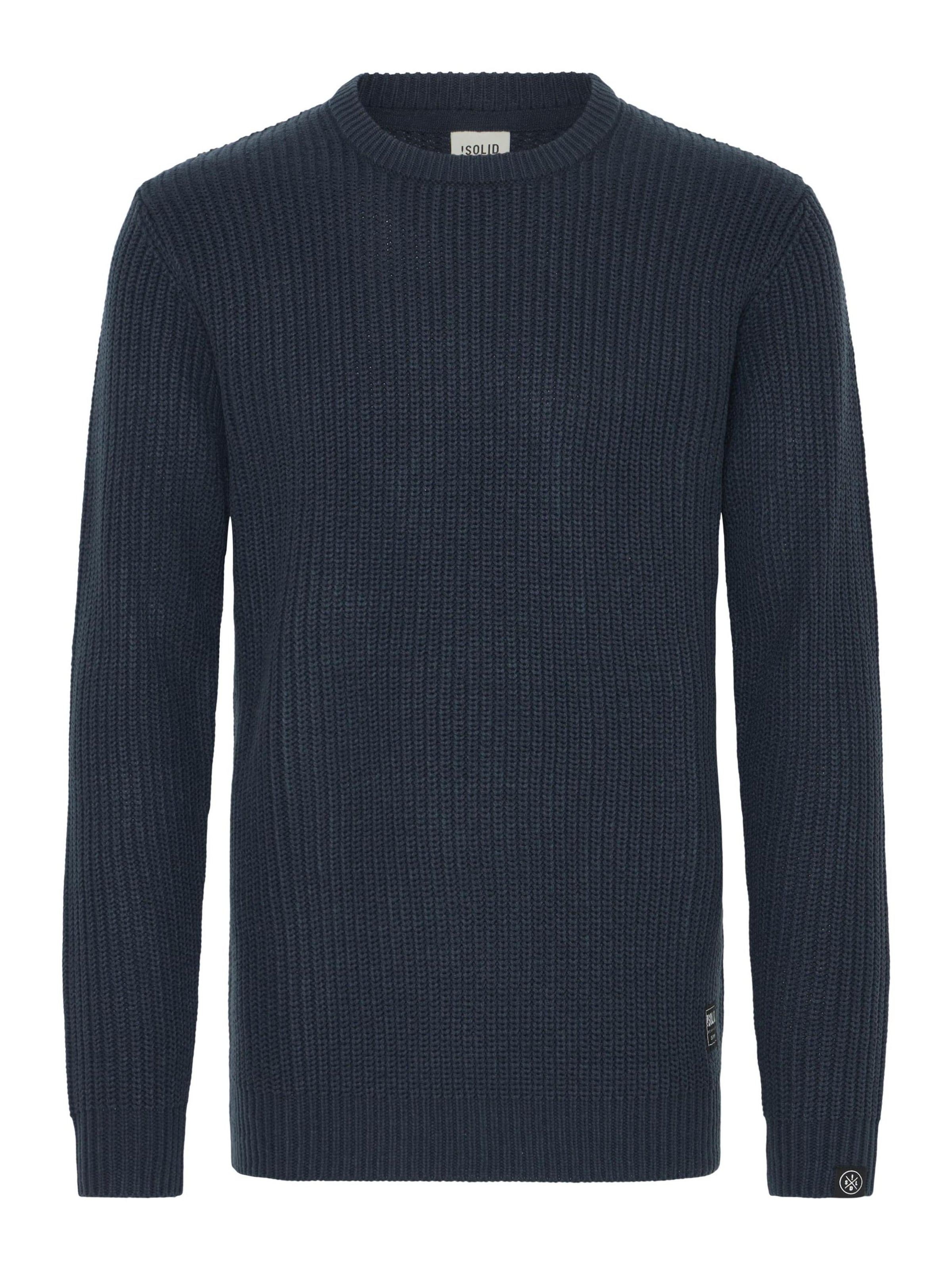 !Solid Sweater 'SDAron' in Blue: front