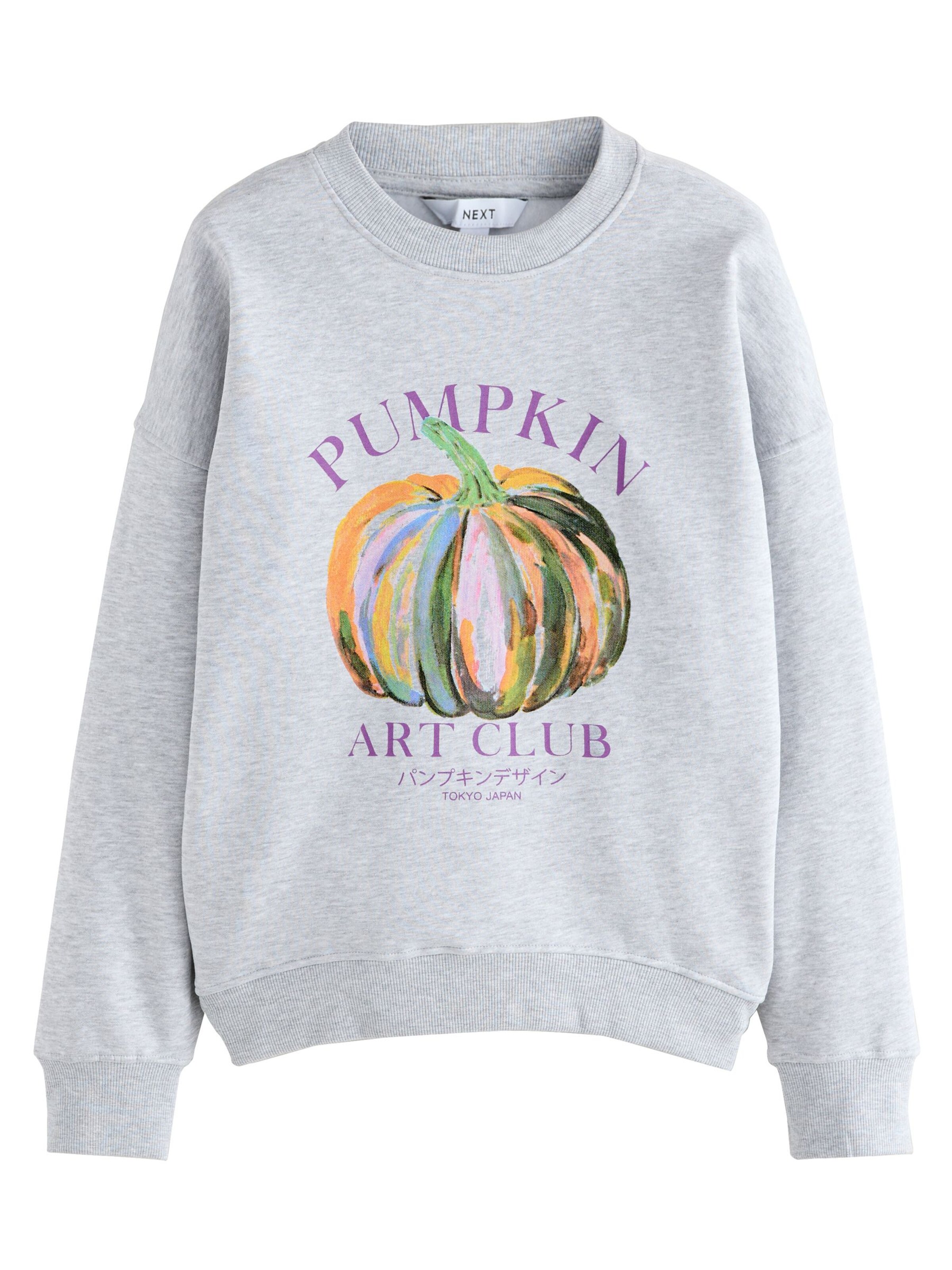 Next Tréning póló 'Halloween' - szürke: elől