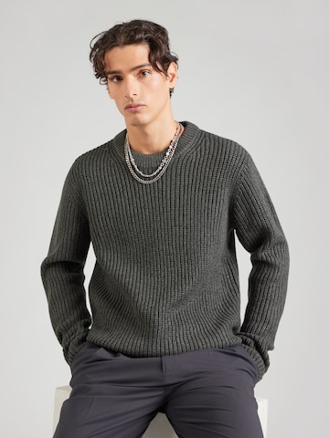 JACK & JONES Sweater 'JORBLEECKER' in Green: front
