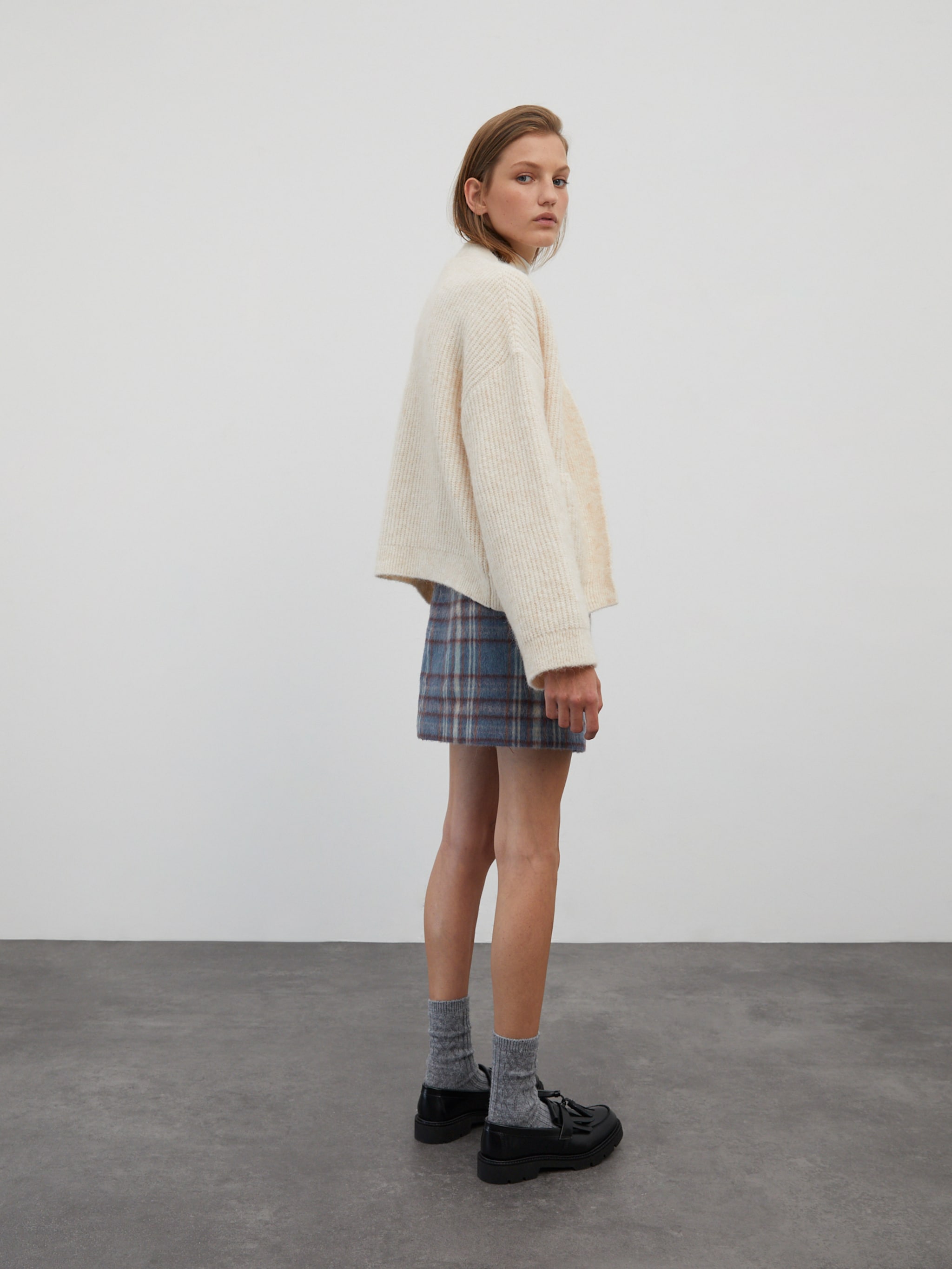 EDITED Producten Gebreid vest 'Henriette' Beige
