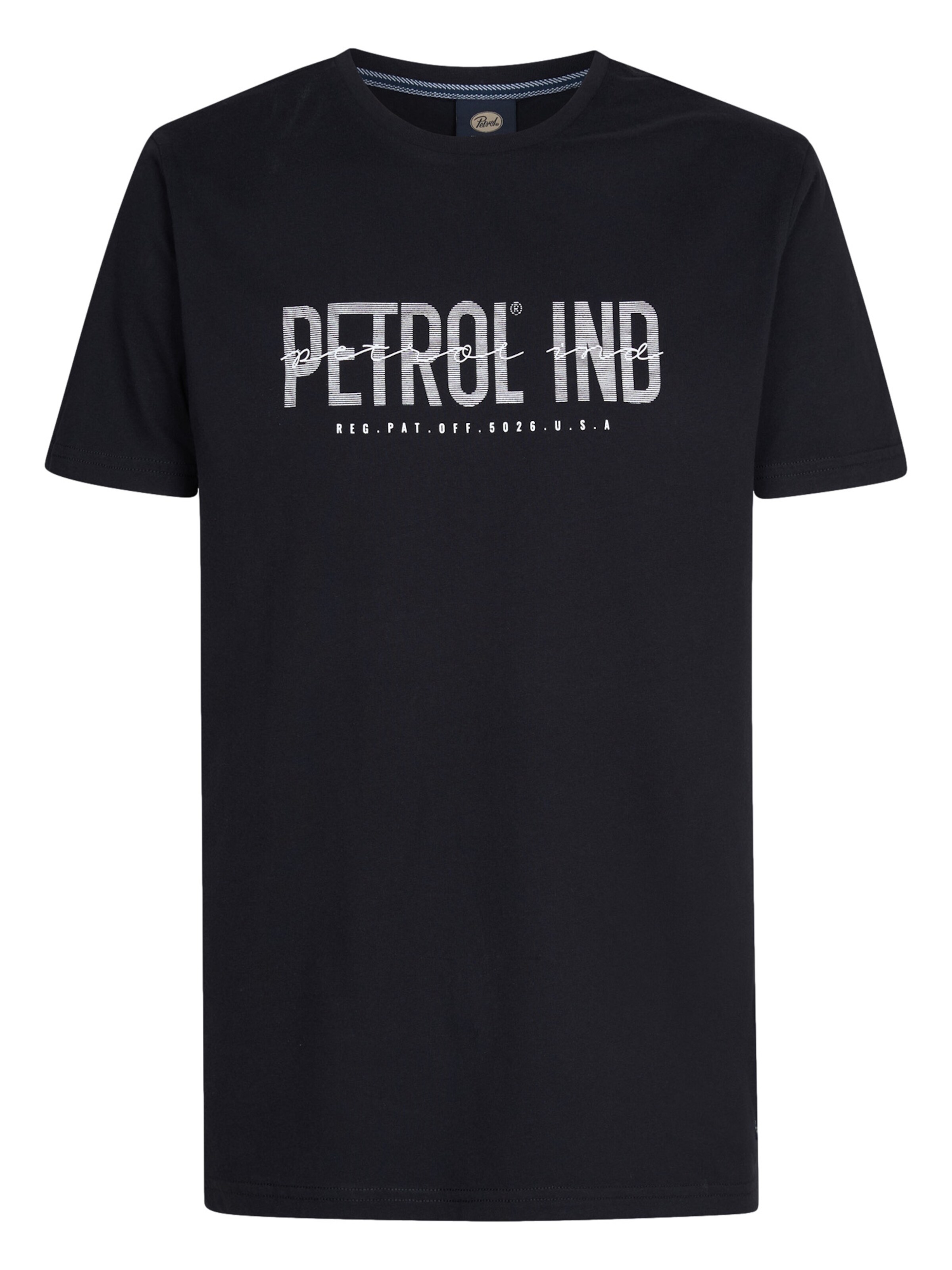 T-Shirt Petrol Industries en noir : devant