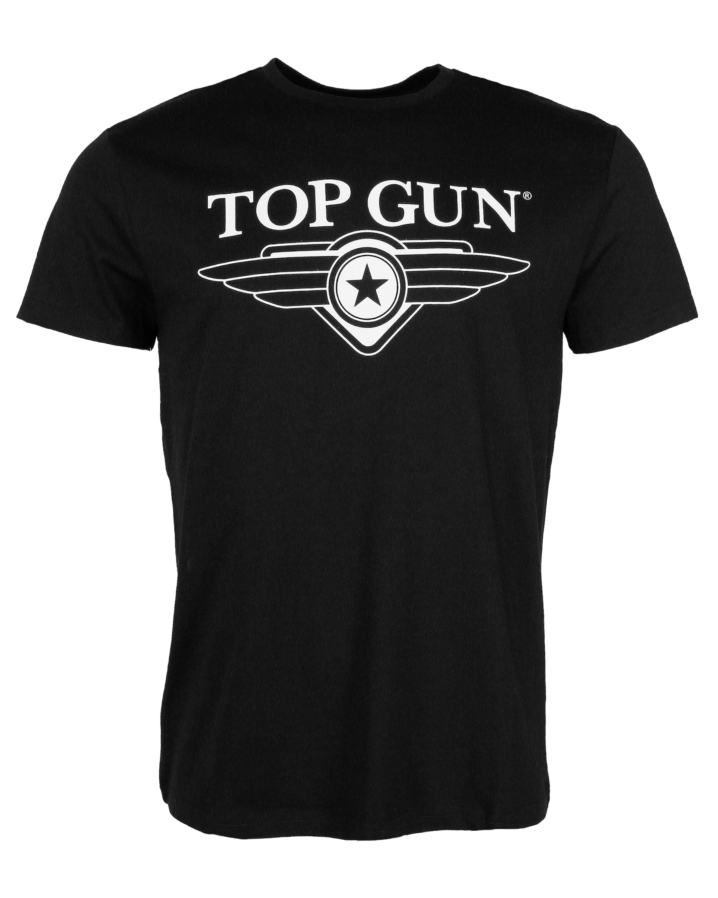 TOP GUN Shirt in Black: front