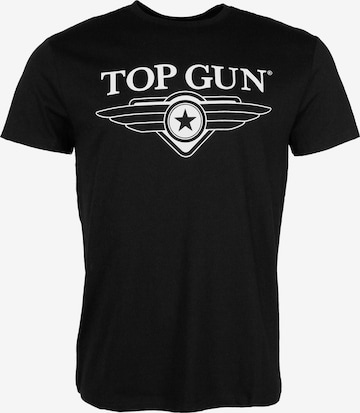 TOP GUN T-Shirt in Schwarz: Vorderseite