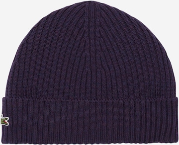 LACOSTE Beanie in Purple: front
