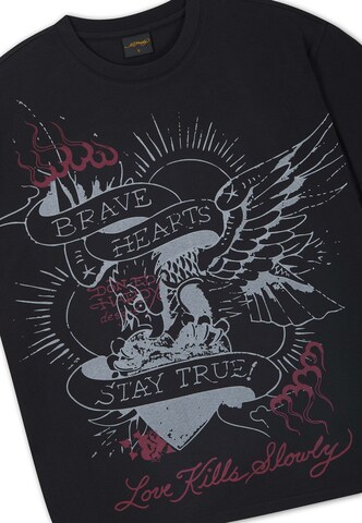 Ed Hardy Majica 'Brave Hearts Stay True' | črna barva