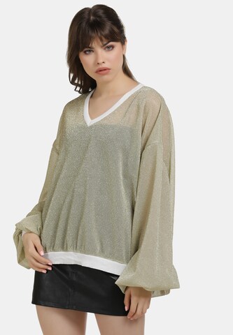 myMo at night Pullover in Gold: Vorderseite