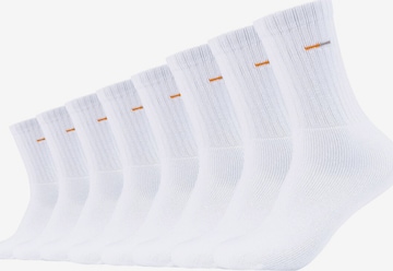 camano Socks in White: front