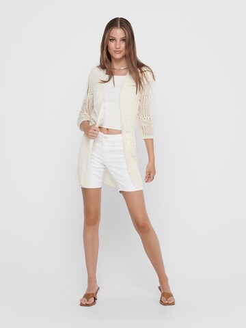 JDY Gebreid vest 'JDYKOFI' in Beige