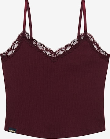 Superdry & Co Top 'Essential' in Rot: Vorderseite