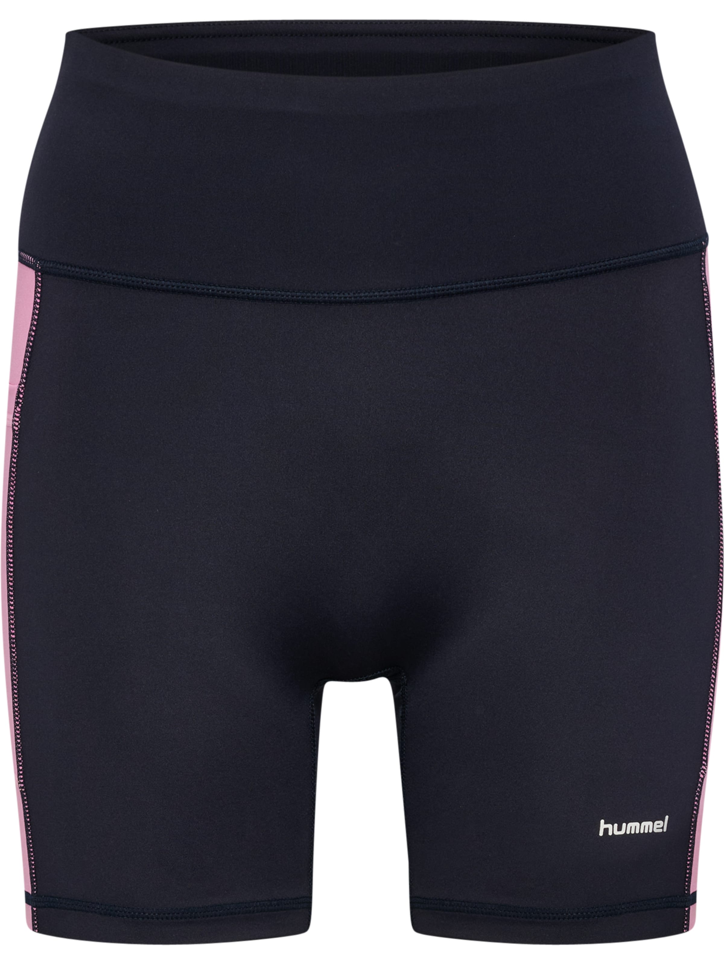 Hummel Slimfit Sportbroek in Zwart: voorkant