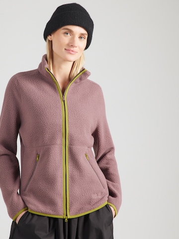 JACK WOLFSKIN Toiminnallinen fleecetakki 'Lite Curl' värissä lila: etupuoli