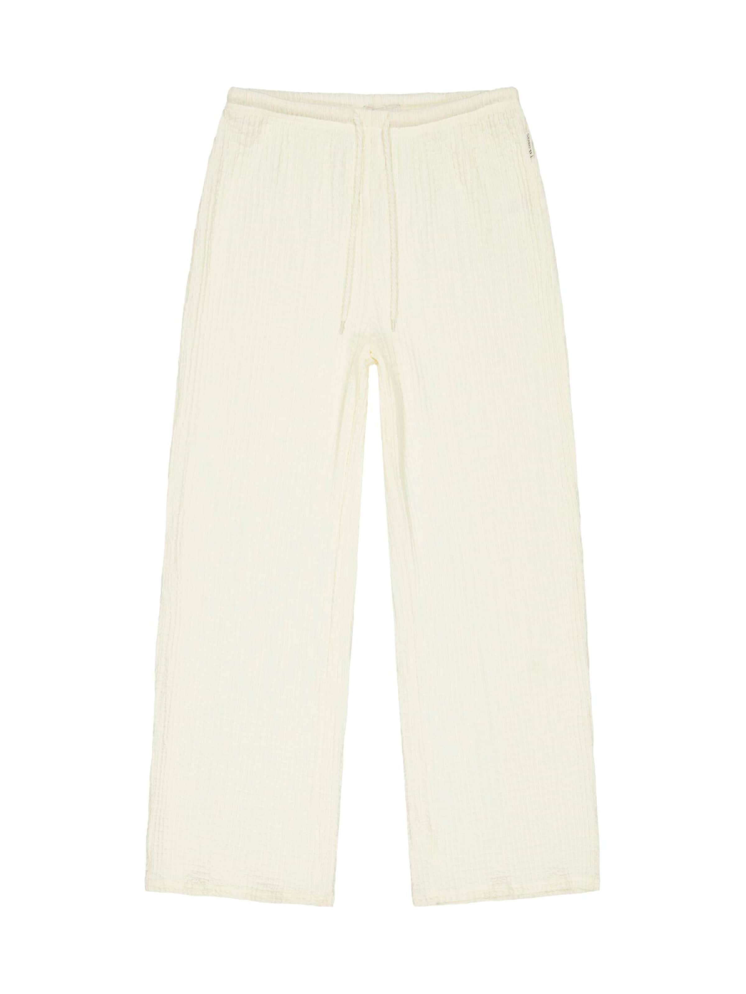 Wide Leg Pantalon chino Le Temps Des Cerises en blanc : devant