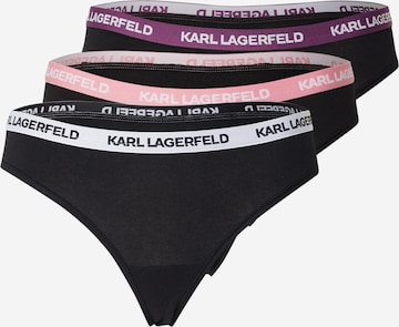 Karl Lagerfeld Стринг в черно: отпред