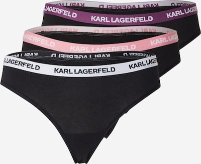 Karl Lagerfeld Stringit koossa XS värissä lila / pitaija / musta / valkoinen, Tuotenäkymä