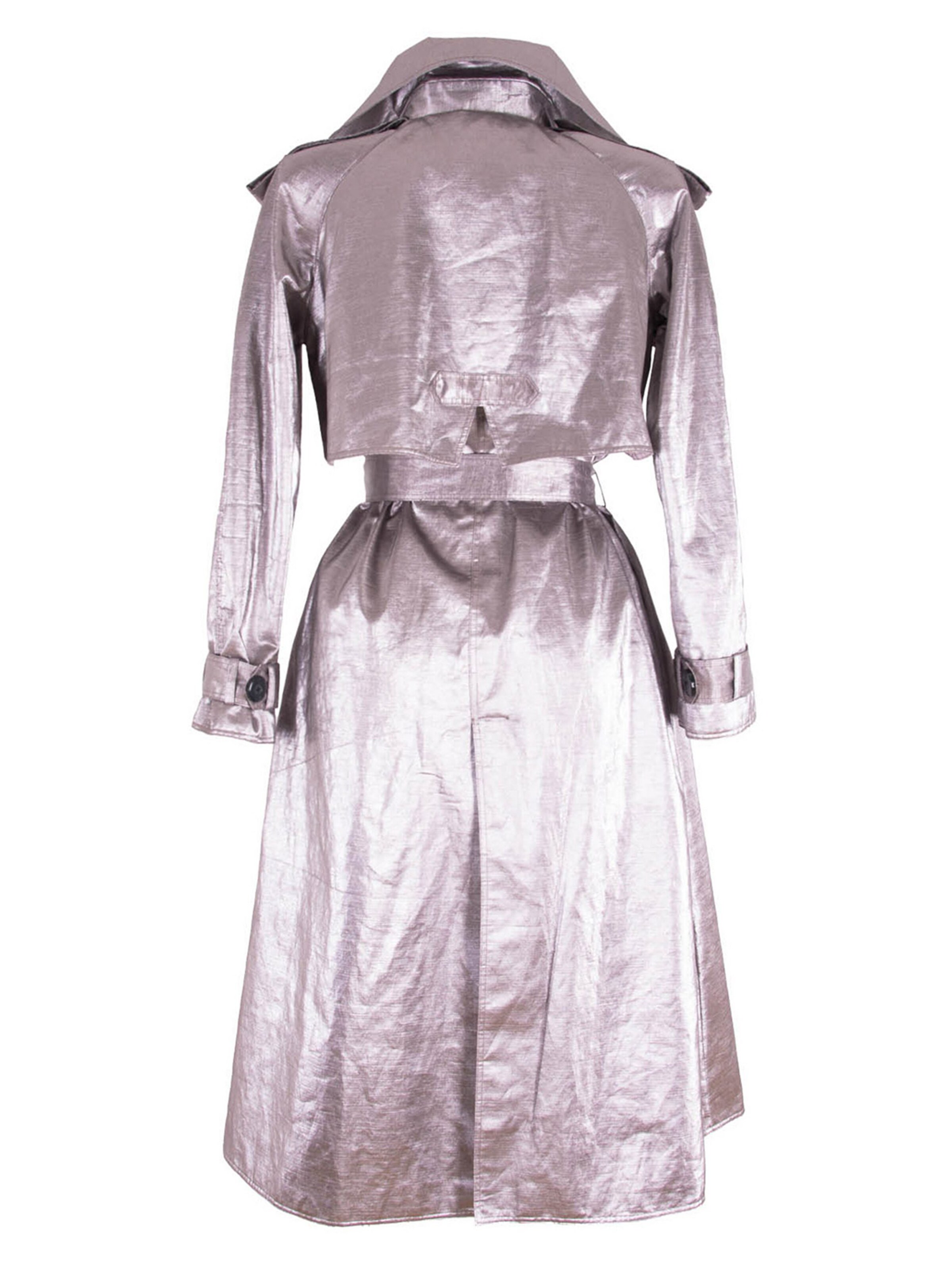 Rua & Rua Between-Seasons Coat in Silver