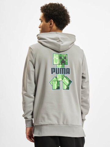 PUMA Sweatshirt 'Minecraft' in Grau
