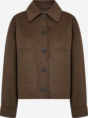 Levete Room Välikausitakki 'Owa' värissä ruskea: etupuoli