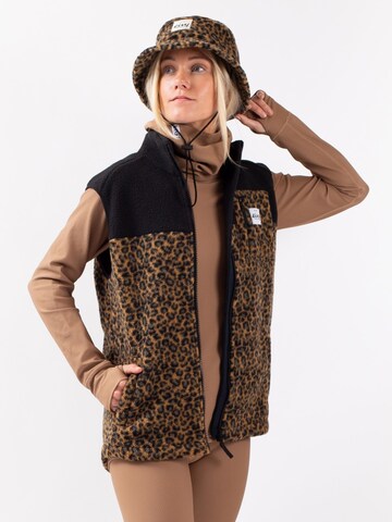 Gilet Eivy en marron : devant