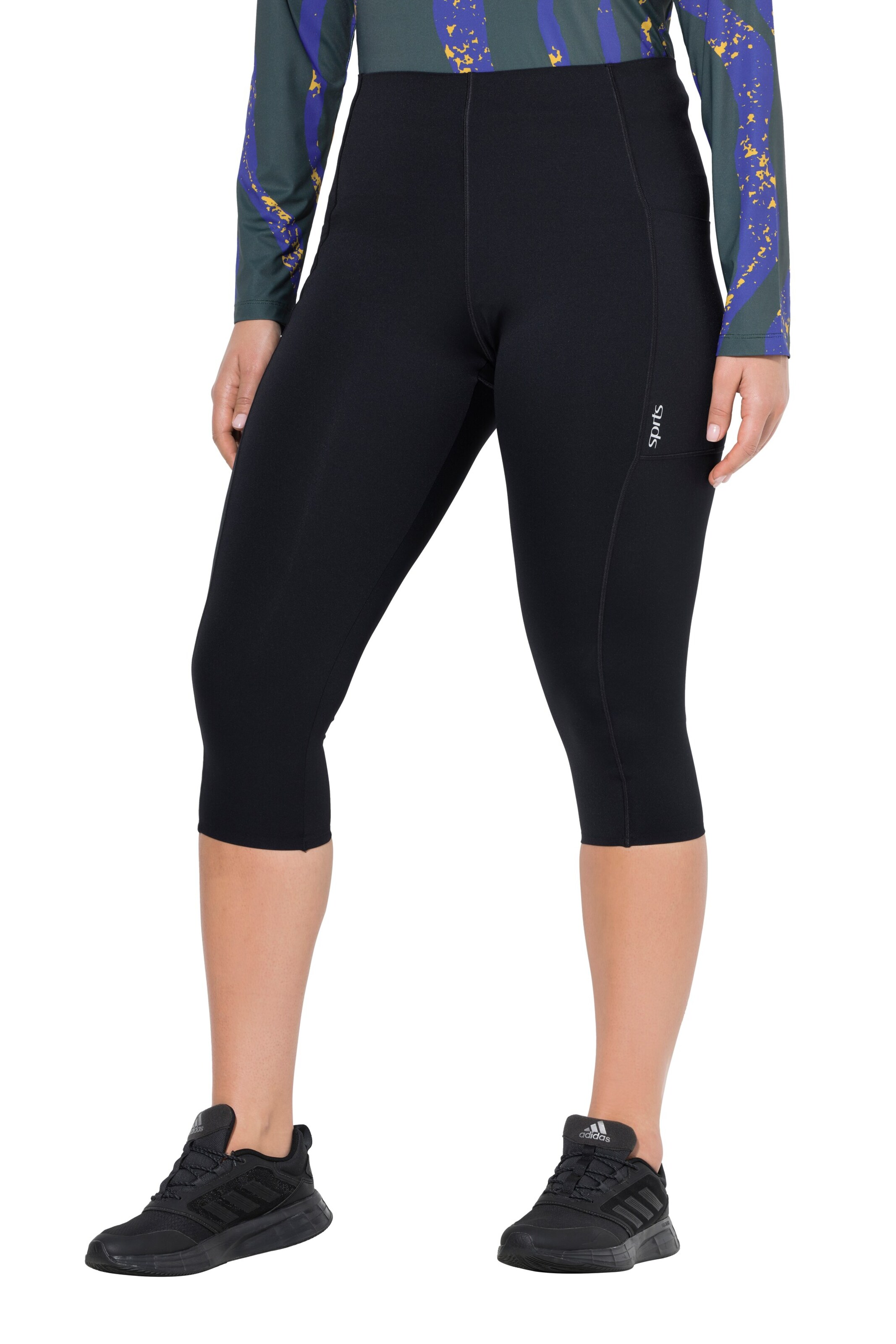 Ulla Popken Skinny Leggings in Black: front