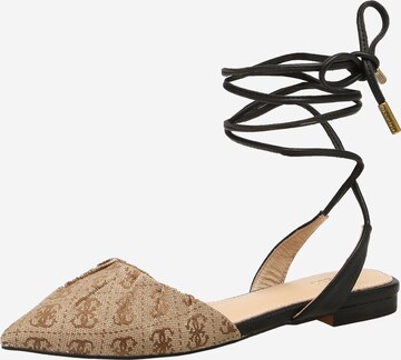 GUESS Sandaal 'CARLAS' in Beige: voorkant