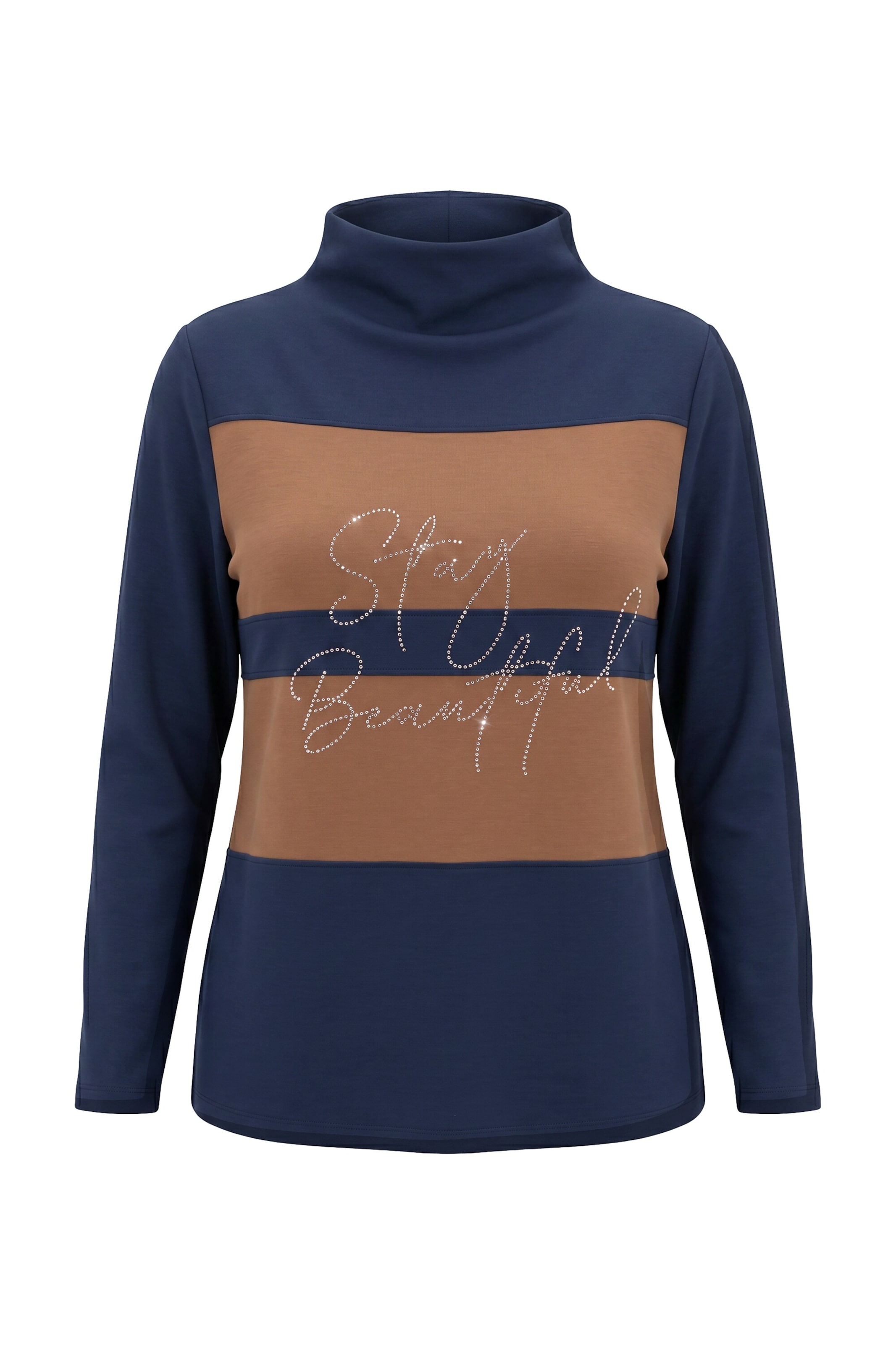 Ulla Popken Sweatshirt in Blau: Vorderseite