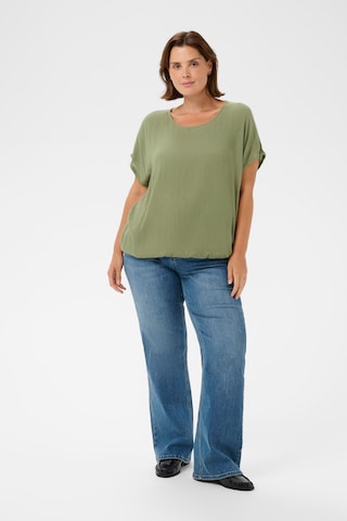 KAFFE CURVE Bluzka 'KCami' w kolorze zielony