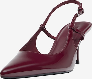 Pull&Bear Slingpumps in Bruin: voorkant