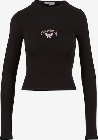 juoda Felicious Marškinėliai: priekis