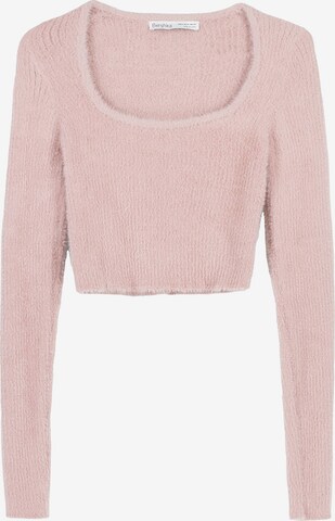 Pull-over Bershka en rose : devant