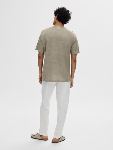 SELECTED HOMME T-Shirt 'Bet' in Grau