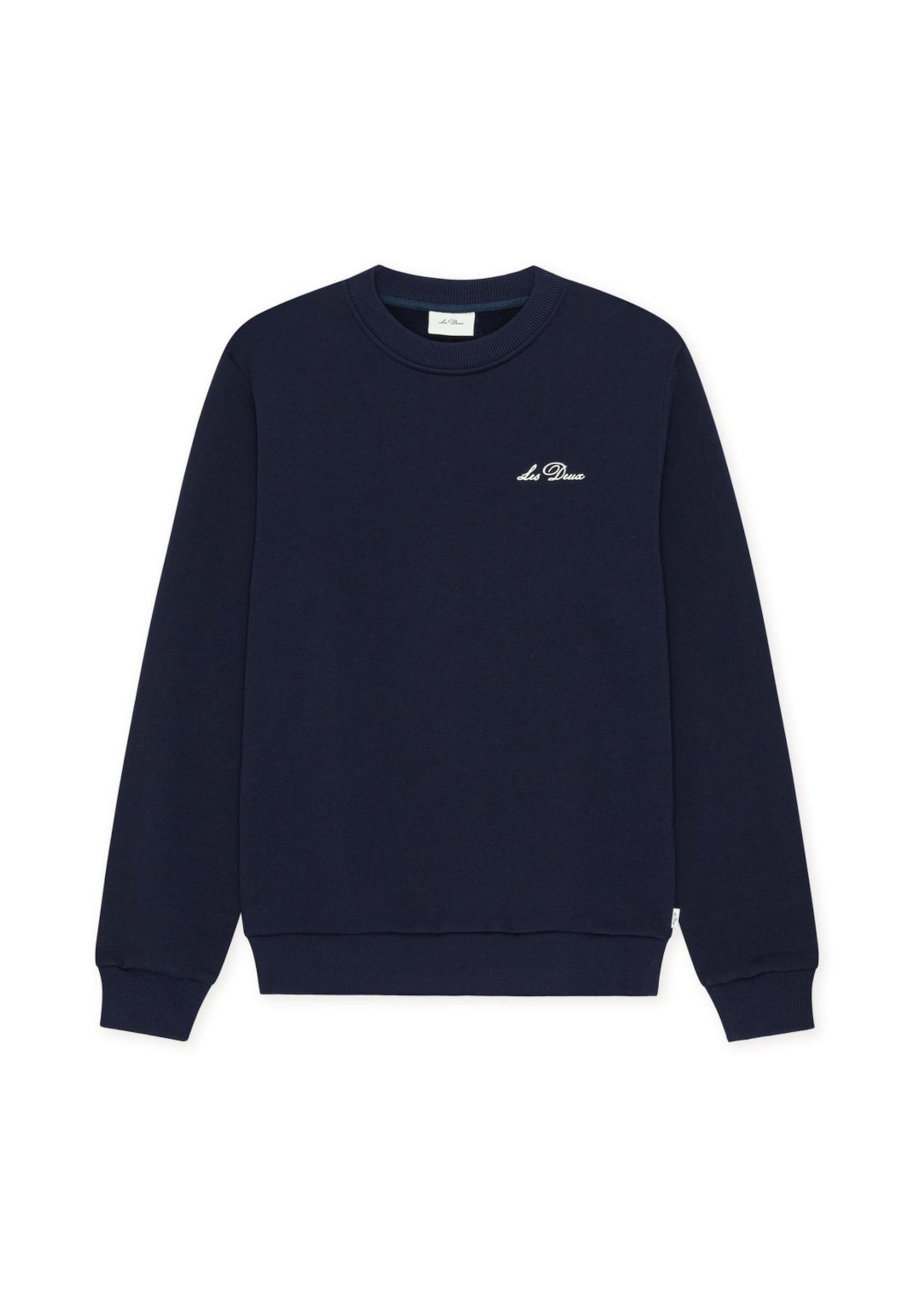 Les Deux - Sudadera 'Signature' en azul: frente