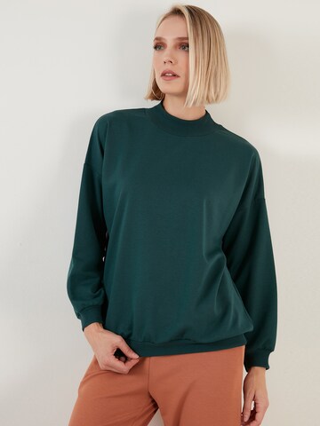 Sweat-shirt LELA en vert : devant