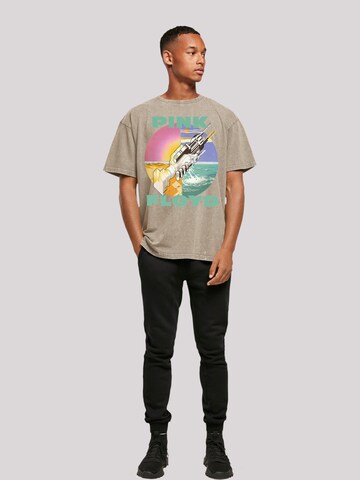 F4NT4STIC Shirt 'Pink Floyd Wish You Were Here' in Beige