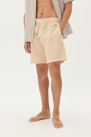 Shorts de bain Matinique en jaune : devant