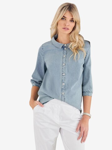 Camicia da donna di Linea Tesini by heine in blu: frontale