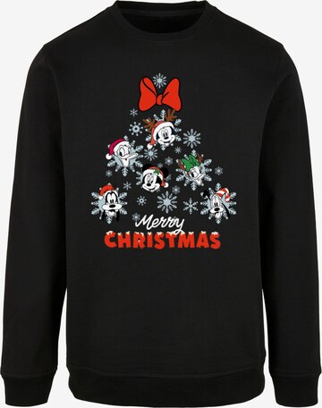 ABSOLUTE CULT Sweatshirt 'Mickey And Friends - Christmas Tree' in Black: front