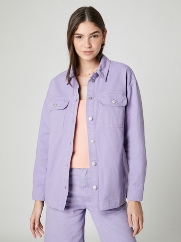 florence by mills exclusive for ABOUT YOU Between-season jacket 'Breeze Block' in Purple: front