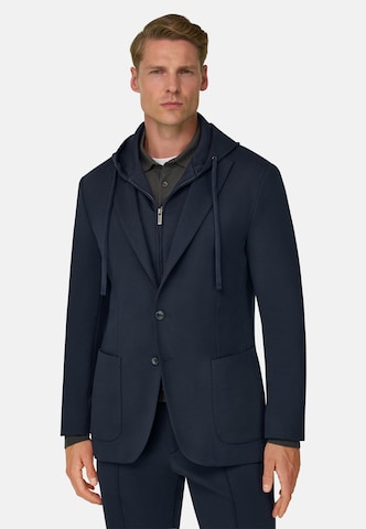 Coupe regular Veste de costume Boggi Milano en bleu : devant