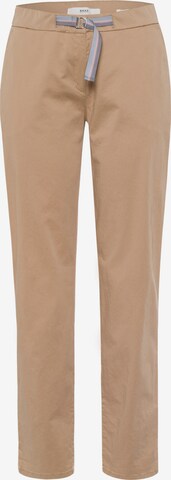 BRAX Regular Chino Pants 'Mel' in Brown: front