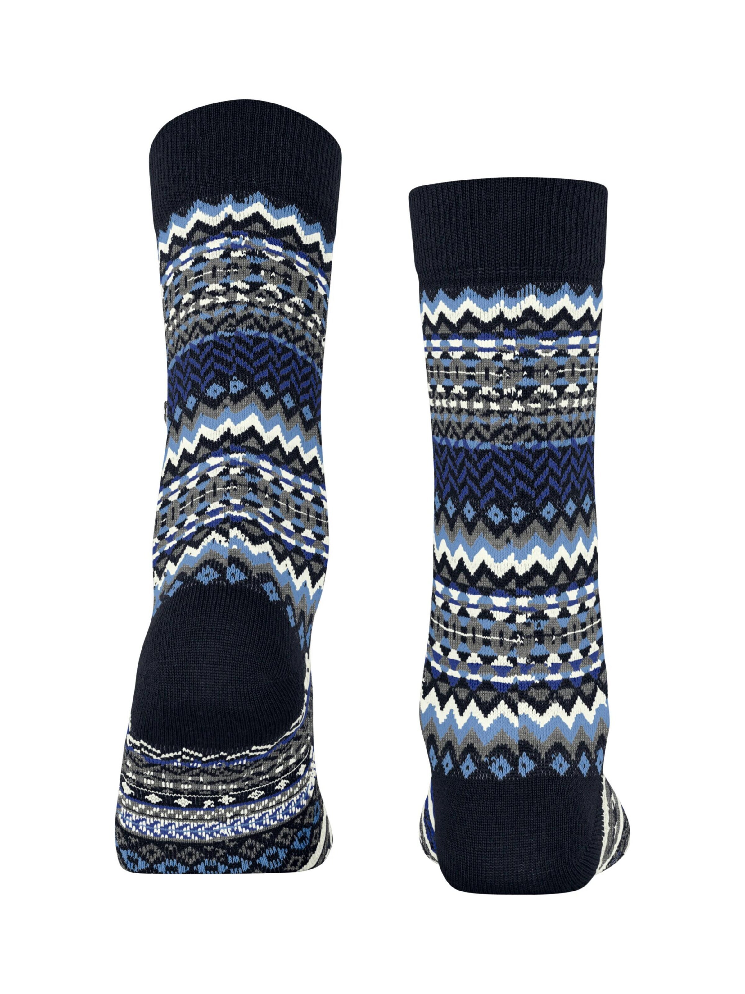 BURLINGTON Socken 'Fair Isle'‌‌‌‌‌ in Blau