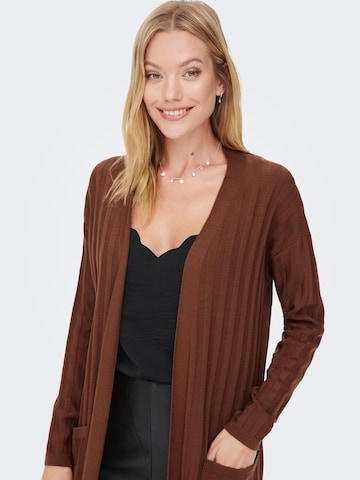 ONLY Knit cardigan 'Tessa' in Brown