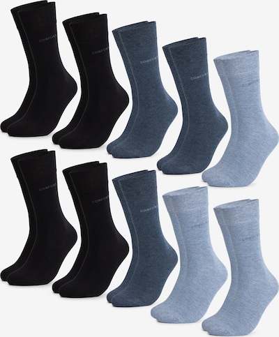 Occulto Sokken 'Philipp' in de kleur Navy / Duifblauw / Lichtblauw / Zwart gemêleerd, Productweergave